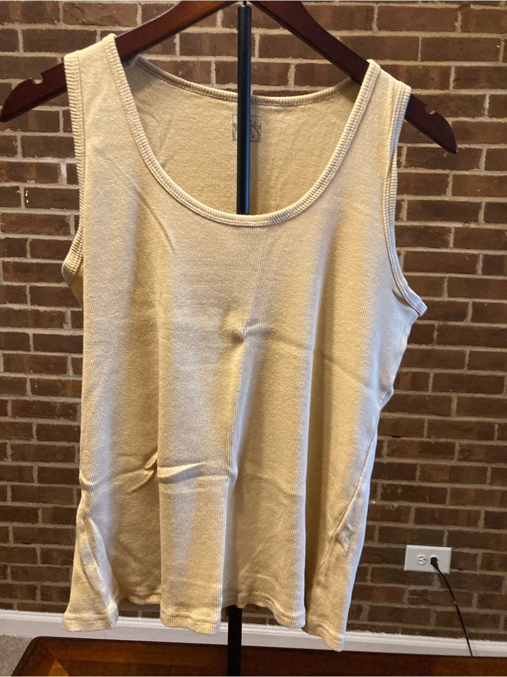 Cream Scoop Neck Women's Tank Top - Soft Everyday Essential